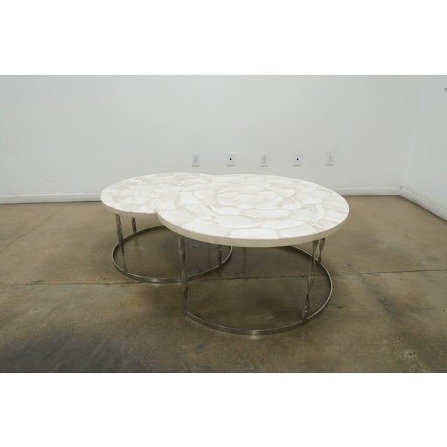 Frontgate Sirao Nesting Tables (Set of 2) For Sale - Image 9 of 12