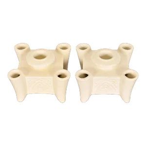 Rookwood Pottery Arts & Crafts Glazed Ceramic Candlestick Holder, Pair