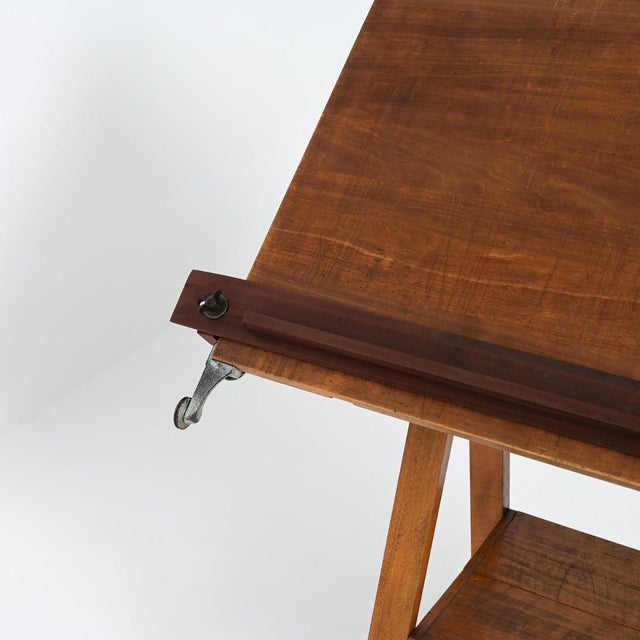 Vintage Industrial Drafting Table, 1950s For Sale - Image 18 of 18