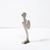 This charming Modernist Abstract Figural Sculpture in Brushed Pewter Manner of Willi Gutmann originates from Switzerland,...