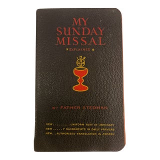 Vintage My Sunday Missal Explained by Father Stedman Catholic Prayer Book Pocket Missal For Sale