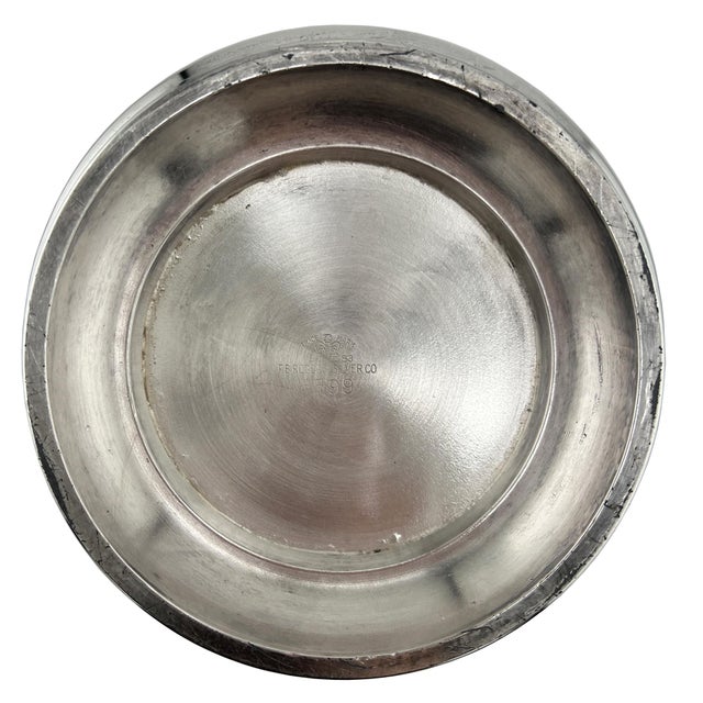 Mid 20th Century Mid 20th Century f.b. Rogers Silver Co. Lidded Silverplate Ice Bucket With Milk Glass Liner For Sale - Image 5 of 10