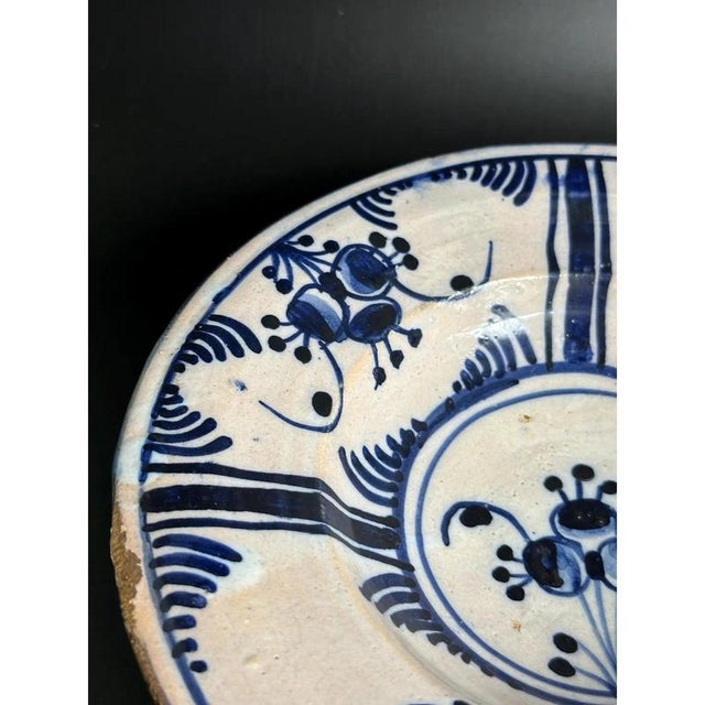 Antique Catalan Cirereta Series Dish in Ceramic, Spain, 19th Century For Sale - Image 5 of 9