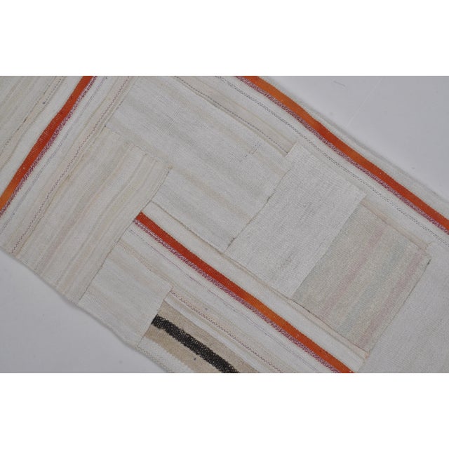 1960s Vintage Antique Stripe Hemp Kilim For Sale - Image 5 of 10