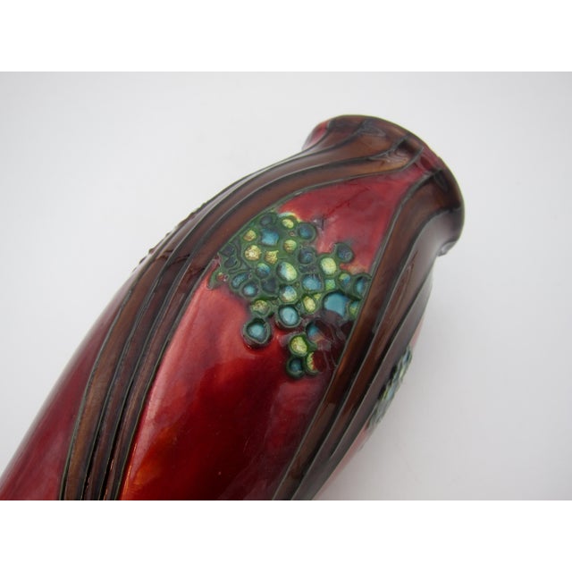 Early 20th Century English Minton Secessionist Art Nouveau Vase Pair For Sale - Image 5 of 14