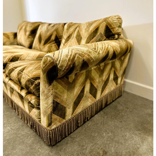 Textile Vintage Velvet Sofa, 1970s For Sale - Image 7 of 12