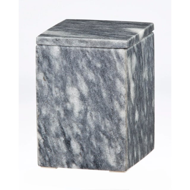 Gray Marble Canister Chairish