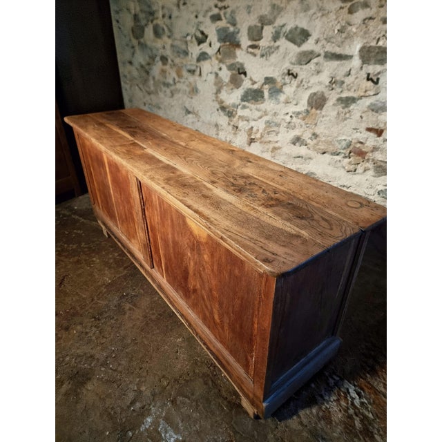 Rustic Antique French Oak Counter, 1800s For Sale - Image 3 of 18