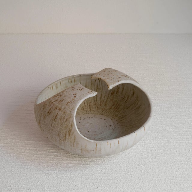 Large Sculptural Studio Pottery Bowl by Jaap Ravelli, 1940s For Sale - Image 4 of 9