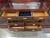 Late 20th Century Solid Mahogany Entertainment Wall Unit With Leaded Glass Display Cabinets and 8 Drawers For Sale - Image 5 of 5