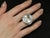 Late 20th Century Rare 62.78ct Natural Aquamarine & 0.25ct Diamond Platinum Ring, 29.1g Size 6 For Sale - Image 4 of 18