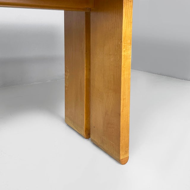 Italian Modern Rectangular Dining Table in Wood, 1980s For Sale - Image 18 of 18
