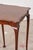 English 1930s Square Mahogany Scallop Side Table With Padded Feet For Sale - Image 3 of 6