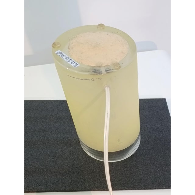 Yellow Modern Table Lamp by Louis Drimmer, 1970s For Sale - Image 8 of 10