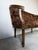Vintage Louis XVI Style Curved Barrel Back Loveseat With Nailhead Trim For Sale - Image 11 of 17