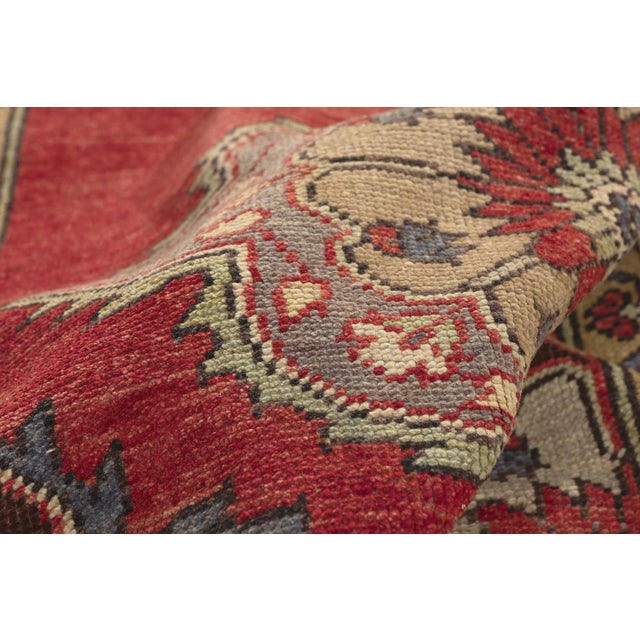 Vintage Turkish Oushak Rug, 04'10 X 11'03 For Sale In Dallas - Image 6 of 10