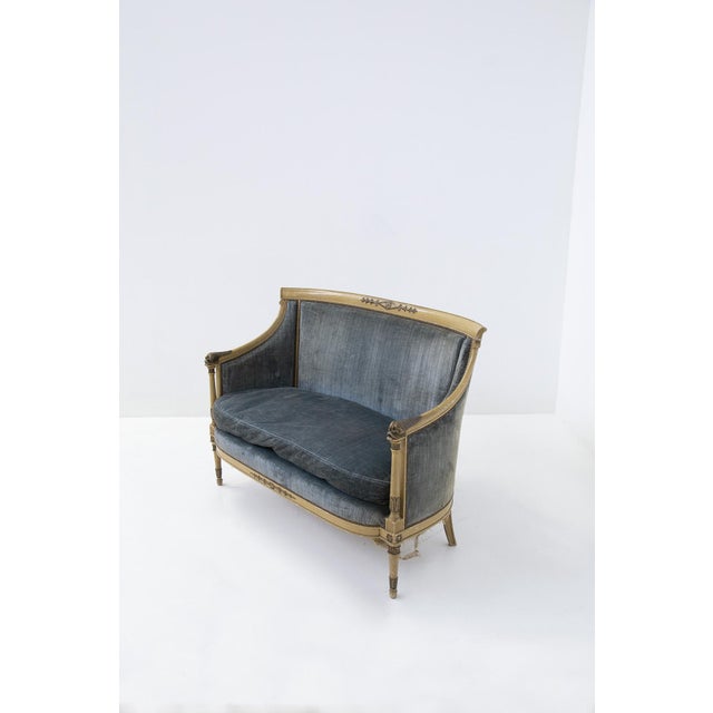 Italian Velvet Sofa, 1890s For Sale - Image 13 of 14