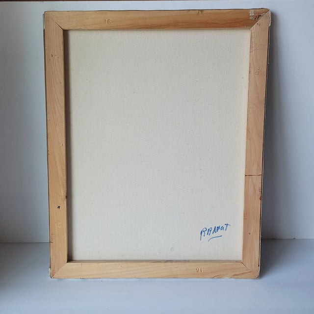 Early 21st Century Portrait Nude Woman Sitting Oil Painting by Rosemary Rabut For Sale - Image 4 of 6