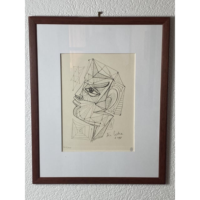 Jean Cocteau, Surrealist Face of Apollo, 1960s, Lithograph