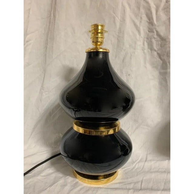 Murano Glass Table Lamps attributed to Seguso, Set of 2 For Sale - Image 7 of 12