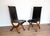 Spanish Dining Chairs in Oak and Leather by Pierre Lottier Valmazan, 1960s, Set of 2 For Sale - Image 16 of 18