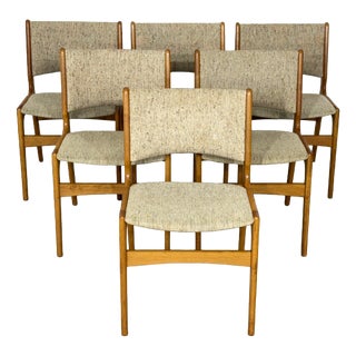 Mid-Century Dining Chairs by Erik Buch, Set of 6 For Sale