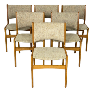 Mid-Century Dining Chairs by Erik Buch, Set of 6