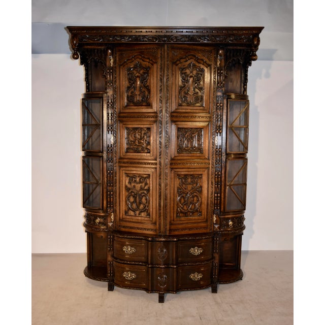 Victorian Late 19th Century English Wardrobe, Dated 1897 For Sale - Image 3 of 11