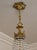 Italian Empire Style 12-Light Chandelier in Brass, Crystal and Cut Glass, 1940s For Sale - Image 10 of 15