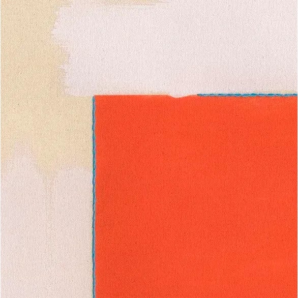 Bold Abstract Color Field Art Prints | Green, Orange and Red Art Prints | Set of 3, 30 X 38 Prints, Wood Frames For Sale - Image 4 of 6