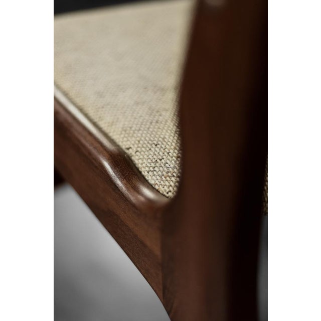 Scandinavian Modern Model 89 Dining Chairs in Teak and Beige Wool by Erik Buch for Anderstrup Møbelfabrik, 1950s, Set of 4 For Sale - Image 12 of 18