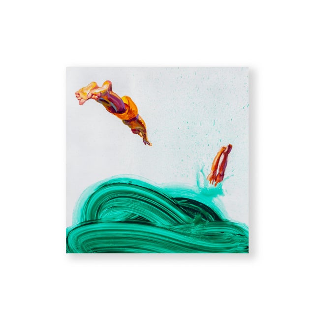 In Follow the Leader, David King captures a moment of weightless momentum set against a stark, light-filled void. The...