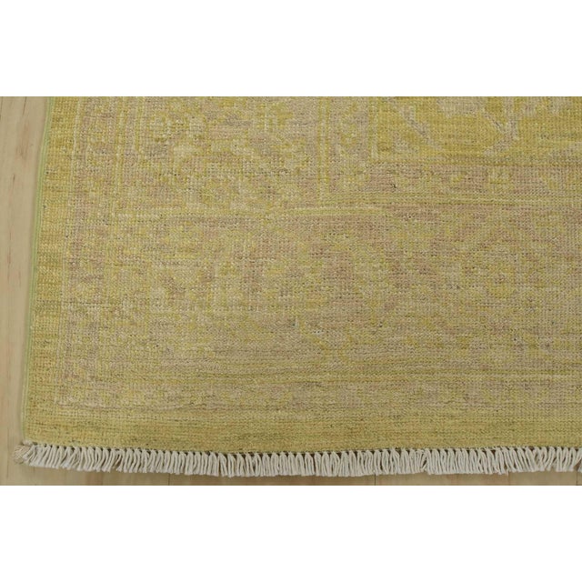 Ziegler Rug 5’3” X 8’2” Green Wool Modern Hand-Knotted Oriental Carpet For Sale - Image 10 of 13