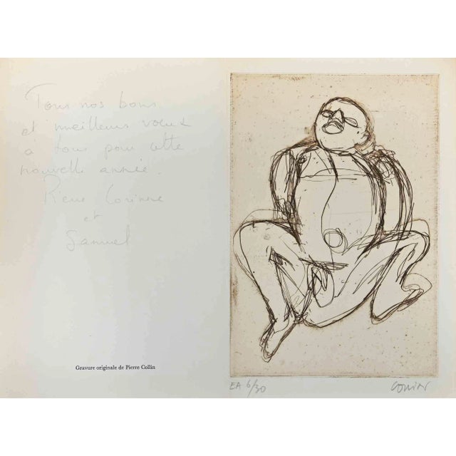 Pierre Collin, The Figure, Original Etching, Late 20th-Century For Sale