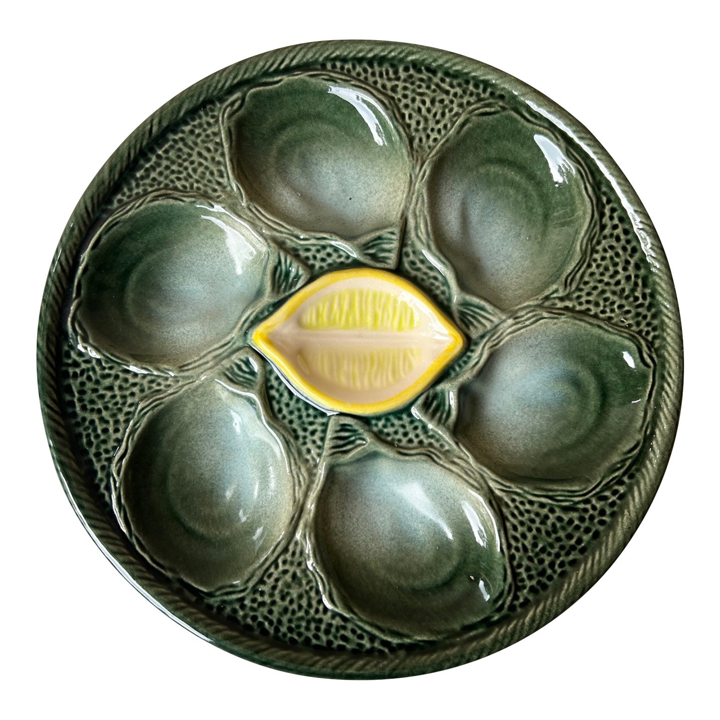 Vintage French Oyster Plate by St. Clement