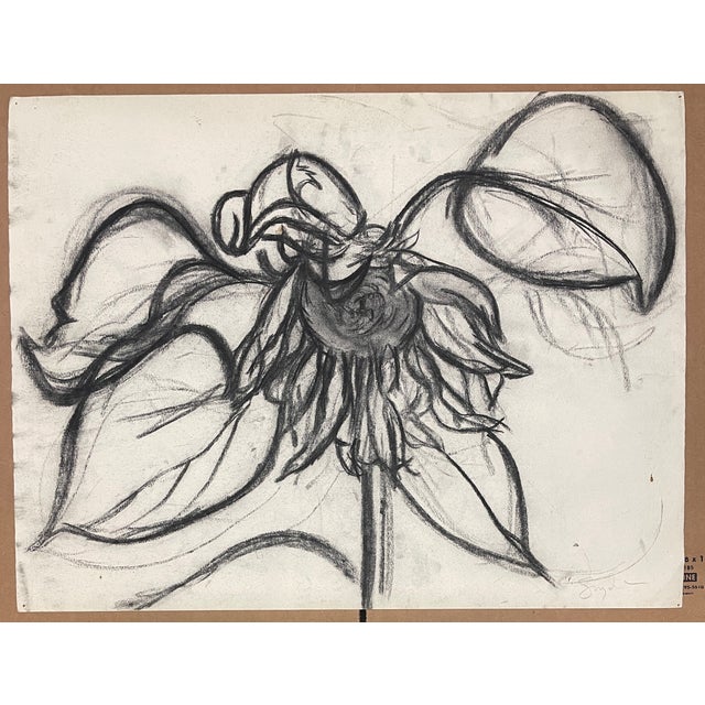 Drawing on paper by New York abstract expressionist painter Richard Snyder (1951-2021). Signed lower right. Combined...