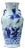 Chinese Blue White Porcelain Eight Immortal Graphic Flat Body Vase For Sale
