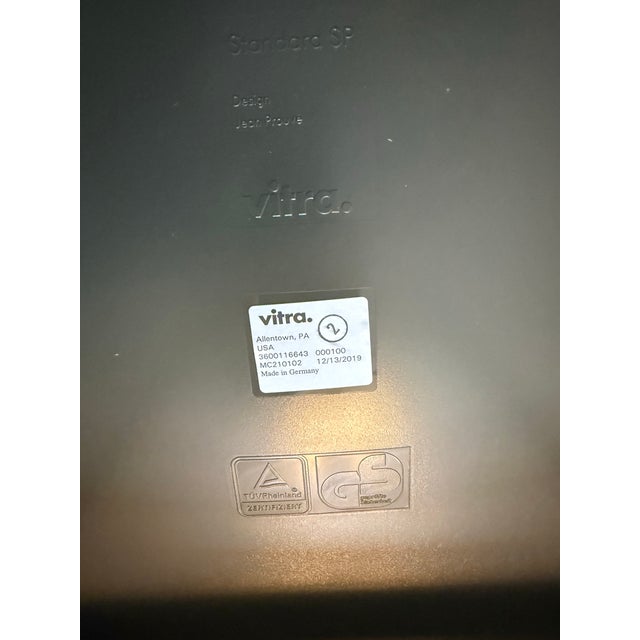 Mid-Century Modern Vitra Standard Sp Chairs Set of 8 Jean Prouvé New Open Box Made in Germany Authe For Sale - Image 3 of 4