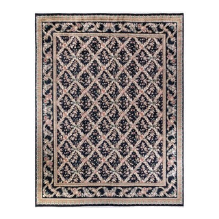 Mogul, One-of-a-Kind Hand-Knotted Area Rug - Black, 12' 0" x 15' 5" For Sale