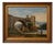 H. Nicolini, Lively Landscape with Stone Bridge, 19th Century, Oil Painting on Canvas For Sale
