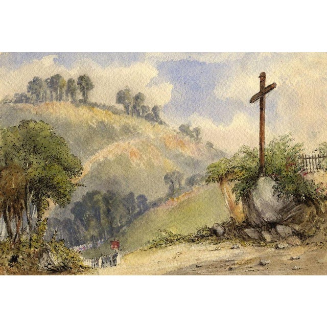 Apollonia Griffith, Procession for the Confirmation of St Ceny, 1837, Watercolour For Sale - Image 4 of 4