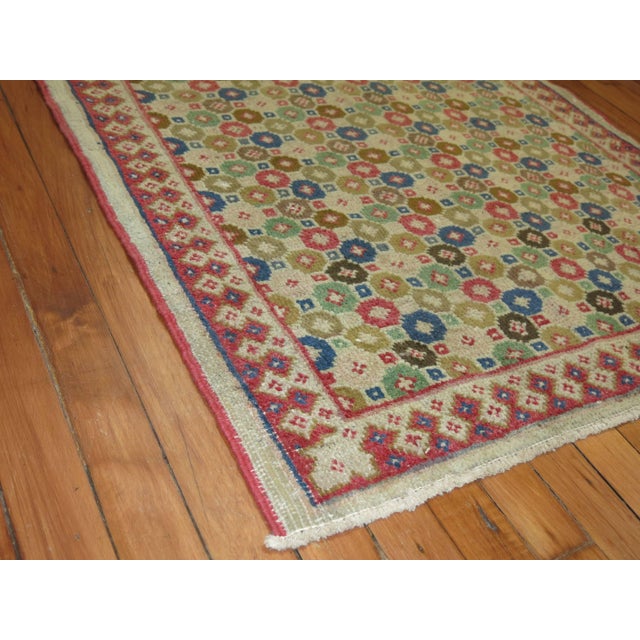 Early 21st Century Art Deco Vintage Turkish Runner - 3' x 10'4" For Sale - Image 5 of 6