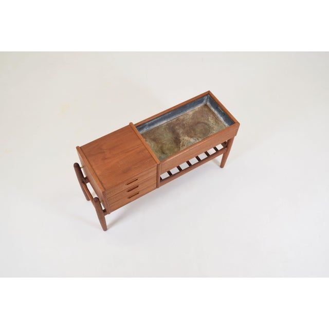 Mid-Century Modern Danish Teak Furniture with Planter by Arne Wahl Iversen for Vinde Møbelfabrik, 1961 For Sale - Image 3 of 10