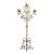 Mid 20th Century Italian Gilt Iron Floor Candelabra For Sale