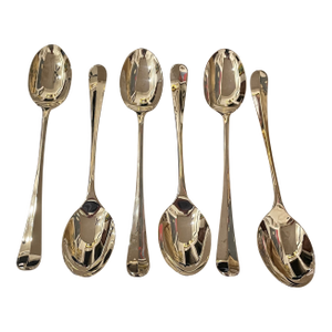 Set of 6 Silverplate Serving Spoons