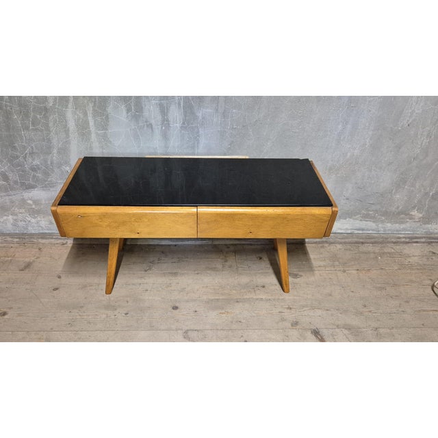 Wood Vintage Sideboard in Oak, Czechoslovakia, 1940s For Sale - Image 7 of 10