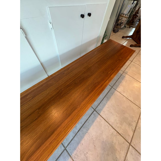 Vintage Mid Century Modern Drexel Declaration Solid Walnut Bench / Coffee Table by Kipp Stewart For Sale - Image 13 of 16