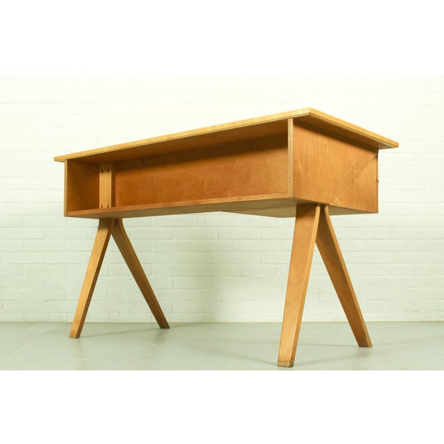 Mid-Century Modern Mid-Century Modern Model EB02 Birch Series Desk by Cees Braakman for Ums Pastoe, 1952 For Sale - Image 3 of 13