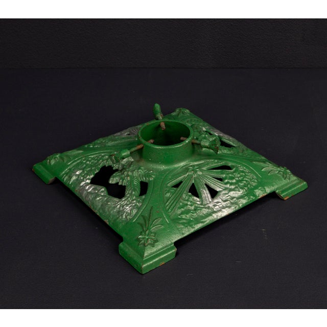 Art Nouveau Cast Iron Christmas Tree Stand, 1920s For Sale - Image 13 of 15
