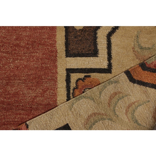 Textile Beige Brown 18th-Century European Style Contemporary Flat Weave by Rug & Kilim For Sale - Image 7 of 8